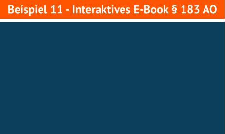 Beispiel 11 - Interaktives E-Book § 183 AO