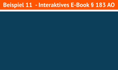 Beispiel 11  - Interaktives E-Book § 183 AO