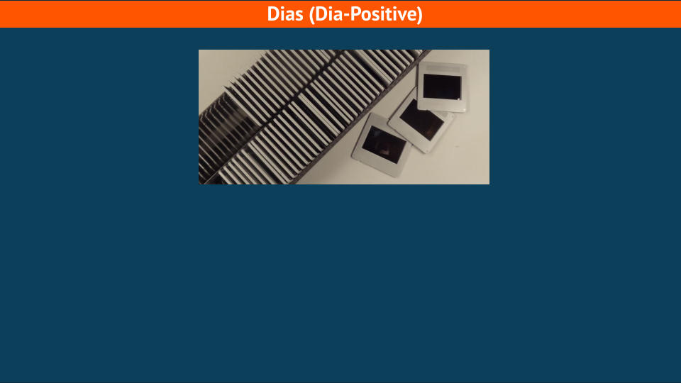 Scannen von Diapositiven Dias (Dia-Positive)